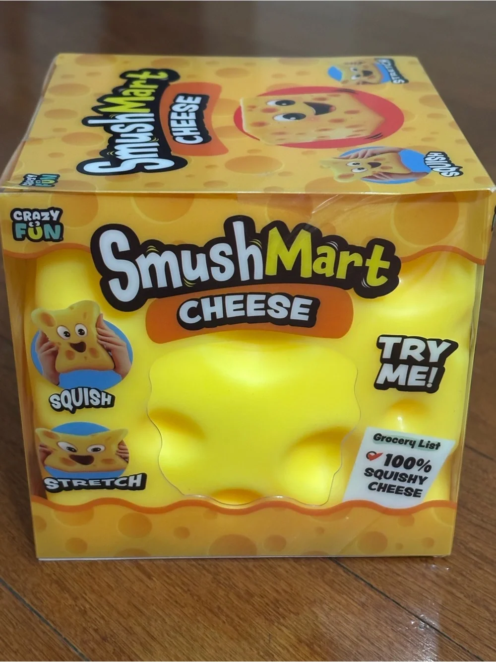 RMS Viral SmushMart XL Cheese Squishy Toy - Bright Yellow